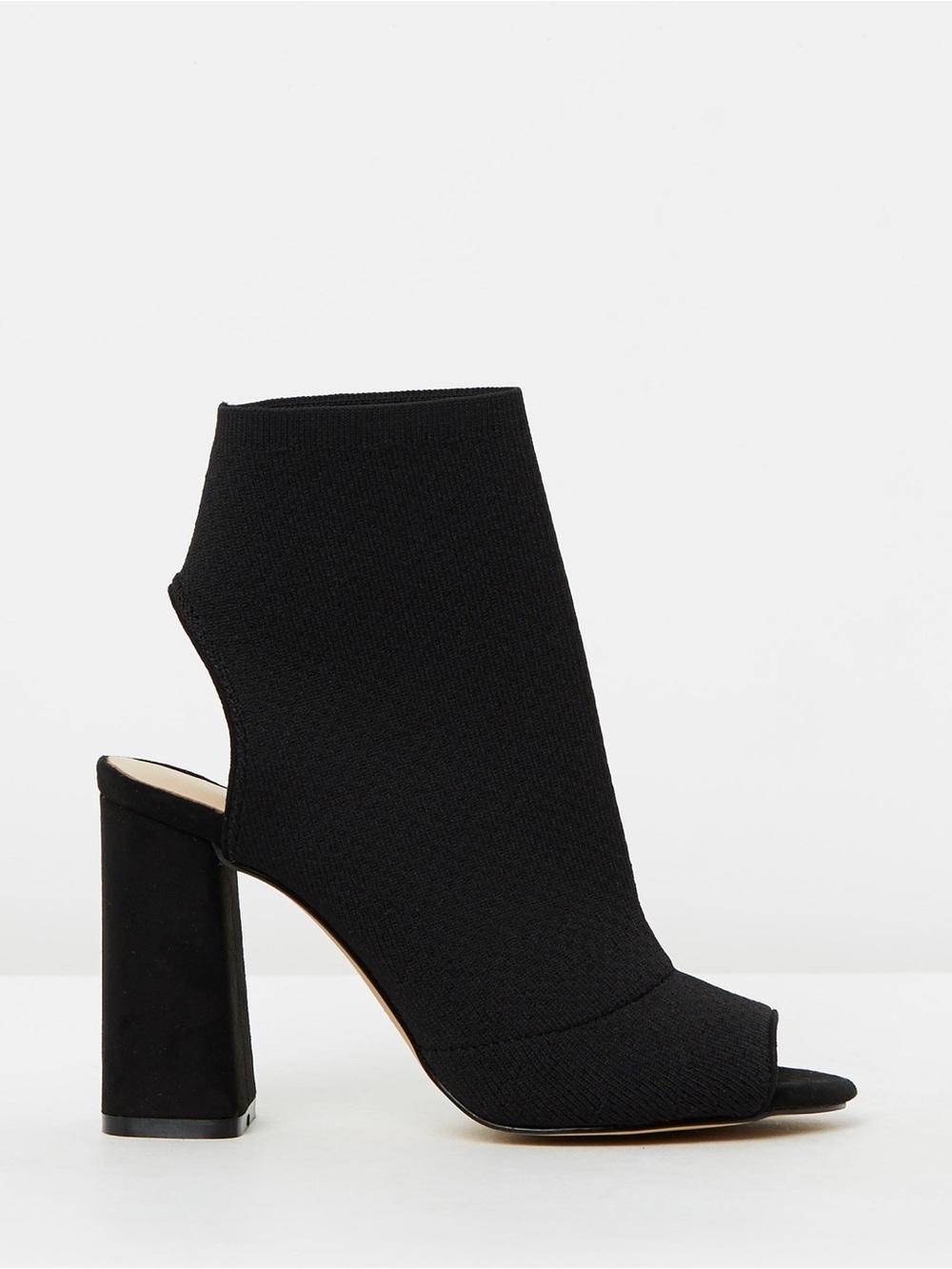 ALDO “Umber” Knit Peep Toe Ankle Booties